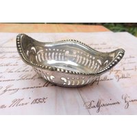 1920 Antike Schale Condiment Server Metall Silbern Durchbruch 1920 Antike Schale Condiment Server Metall Silbern Durchbruch von vintagehappimillAT