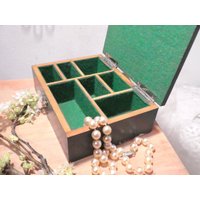 Alte Schatulle Holz Lackiert Vintage von vintagehappimillAT