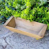 Alter Kleiner Waschtrog Holz Natur Handarbeit Deko von vintagehappimillAT