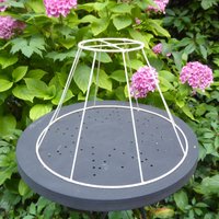 Vintage Lampenschirm - Gestell Metall Weiß von vintagehappimillAT
