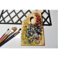 Vintage Palette Mit Ölfarben Auf Holz von vintagehappimillAT