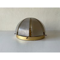 3 Dimensional Grey Glass Flush Mount Ceiling Or Sconce By Peill Putzler, 1960S, Germany von vintageinmode