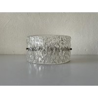 Arch Shaped Textured Glass Single Sconce, 1950S von vintageinmode