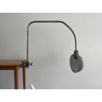 Enamel Shade Industrial Office Clamp Task Desk Lamp, 1950S/60S, Germany Enamel Shade Industrial Office Clamp Task Desk Lamp, 1950S/60S, Germany von vintageinmode