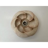 Flower Design Ceramic Flush Mount Ceiling Lamp, 1960S, Germany Flower Design Ceramic Flush Mount Ceiling Lamp, 1960S, Germany von vintageinmode