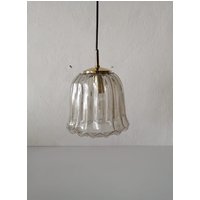 Limburg Flower Design Glass Pendant Lamp, 1960S Germany von vintageinmode