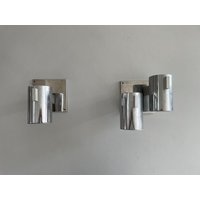 Metal Pair Of Wall Lamps, 1960S, Italy Metal Pair Of Wall Lamps, 1960S, Italy von vintageinmode