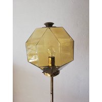 Top Quality Bergbroms Fantastic Floor Lamp - Glass Lampshade & Brass Body 1960S Sweden von vintageinmode