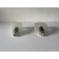 Transparent Glass Pair Of Sconces By Artemide, 1970S, Italy von vintageinmode