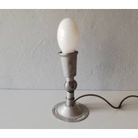 Very Rare Chrome Philips Table Lamp - Adjustable Head Available To Hang On Wall Industrial Desk Light 60S Germany von vintageinmode