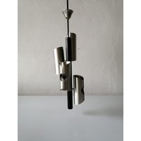 Wonderful 4 Shade Metal Space Age Ceiling Lamp, 1970S Wonderful 4 Shade Metal Space Age Ceiling Lamp, 1970S von vintageinmode