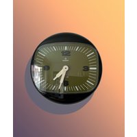 Vintage Garant Novaquarz Küchenuhr Wanduhr 70Er Jahre Original Quarzwerk Planet Pop-Art von vintagenerator