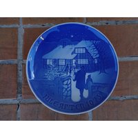 Vintage Royal Copenhagen Teller 1973 Jule Nach Urlaub Winter Dänemark Sammlerstück Weihnachten B & G von vintagerose1234