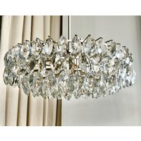 Silberner Antiker Bakalowits Kristall Kronleuchter Silberner Antiker Bakalowits Kristall Kronleuchter von vintagestoreNRW