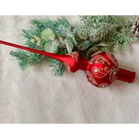 Vintage Christbaumspitze 12 Zoll, Christbaumschmuck von vintagestoreworld