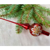 Vintage Weihnachtsbaumspitze 10 Zoll, Baumspitze Antike Weihnachtsschmuck Ornamente von vintagestoreworld