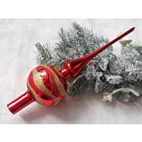 Vintage Weihnachtsbaumspitze 10 Zoll, Baumspitze Antike Weihnachtsschmuck Ornamente von vintagestoreworld