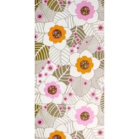 70Er Blumen Tapete #0221 - Laufender Meter/Vintage Flower Wallpaper von vintagetapeten
