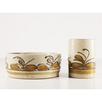 Keramikschale Und Vase Von Strehla Keramik Keramikschale Und Vase Von Strehla Keramik von vintwithnora