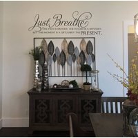 Just Breathe Vinyl Wand Aufkleber Home Decor Sticker Just Breathe Vinyl Wand Aufkleber Home Decor Sticker von vinyl4decor