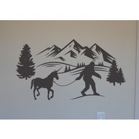 Einhorn Und Sasquatch Auto Fensterdeko Dw127 Einhorn Und Sasquatch Auto Fensterdeko Dw127 von vinyl4decor