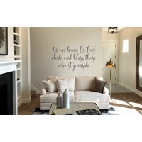 Love Abides Here Extragroßer Wandaufkleber - Vinyl-Schriftzug Love Abides Here Extragroßer Wandaufkleber - Vinyl-Schriftzug von vinyl4decor