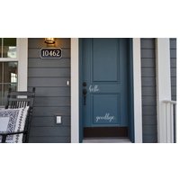 Hello Goodbye Türaufkleber Matter Vinyl-Aufkleber Hello Goodbye Türaufkleber Matter Vinyl-Aufkleber von vinyl4decor