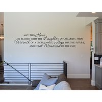 Blessed Home Laughter Vinyl Wandtattoo Abnehmbares Wohndekor Blessed Home Laughter Vinyl Wandtattoo Abnehmbares Wohndekor von vinyl4decor