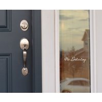 No Soliciting Haustür Fensteraufkleber Aufkleber Abnehmbare Vinyl Ns009 No Soliciting Haustür Fensteraufkleber Aufkleber Abnehmbare Vinyl Ns009 von vinyl4decor