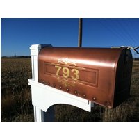 2 Dekorative Briefkastenaufkleber Für Beide Seiten Des Briefkastens 9 X 6 von vinylexpress