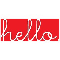 Hello Schriftzug Aufkleber Für Haustür 14 X 5.25 von vinylexpress