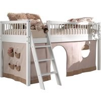 VIPACK - FAGUS weiß halbhohes Bett 90x200cm, inkl. Lattenrost, Textil-Set Vorhang, Buche massiv VIPACK - FAGUS weiß halbhohes Bett 90x200cm, inkl. Lattenrost, Textil-Set Vorhang, Buche massiv von vipack