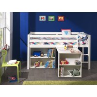 Spielbett Pino mit Schreibtisch und Regal von vipack