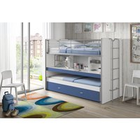 Vipack Hochbett "Bonny, mit 3 Schlafgelegenheiten, super praktisch im Kinderzimmer", (B/H/T ca. 222x161x102cm, Dekor Oberfläche, in verschieden Farben), mit großer Schreibplatte, Regalfächern, viel Funktion auf kleinem Raum Vipack Hochbett "Bonny, mit 3 Schlafgelegenheiten, super praktisch im Kinderzimmer", (B/H/T ca. 222x161x102cm, Dekor Oberfläche, in verschieden Farben), mit großer Schreibplatte, Regalfächern, viel Funktion auf kleinem Raum von vipack