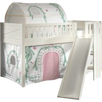 Vipack Hochbett "Scott", (Made in Europe), m. Rutsch-/Leiterturm, LF 90x200 cm, Vorhang, Tunnel, 4 Designs von vipack