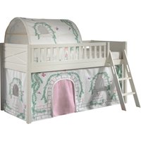 Vipack Hochbett "Scott" Made in Europe, mit schräger Leiter, LF 90x200 cm, Vorhang, Tunnel, 4 Designs von vipack