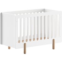 Vipack Kinderbett Made in Europe, mit verstellbarem Lattenrost, hochwertig lackierte Oberfläche Weiß von vipack