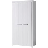 Vipack Kleiderschrank Made in Europe, Geräumiger 2-trg. Kleiderschrank in Landhaus Optik, 2 Fächer von vipack
