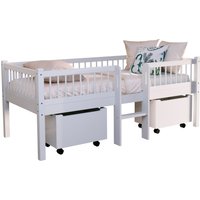 Vipack Massivholzbett "Forrest Made in Europe, stabil und hochwertig gebaut, mit 2 Rollboxen" 90/200 cm, mit Rollrost und Leiter, seitenverkehrt montierbar Vipack Massivholzbett "Forrest Made in Europe, stabil und hochwertig gebaut, mit 2 Rollboxen" 90/200 cm, mit Rollrost und Leiter, seitenverkehrt montierbar von vipack