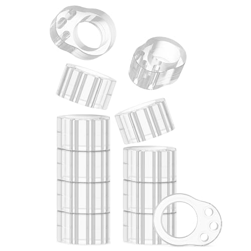 virea 12 x Türklinkenpuffer Transparent - - Türstopper zum Schutz von Wänden und Möbeln - - Stopper für Türgriffe und Fenstergriffe - - Türgriffschutz in dezentem Design - - Türpuffer Türklinke von virea