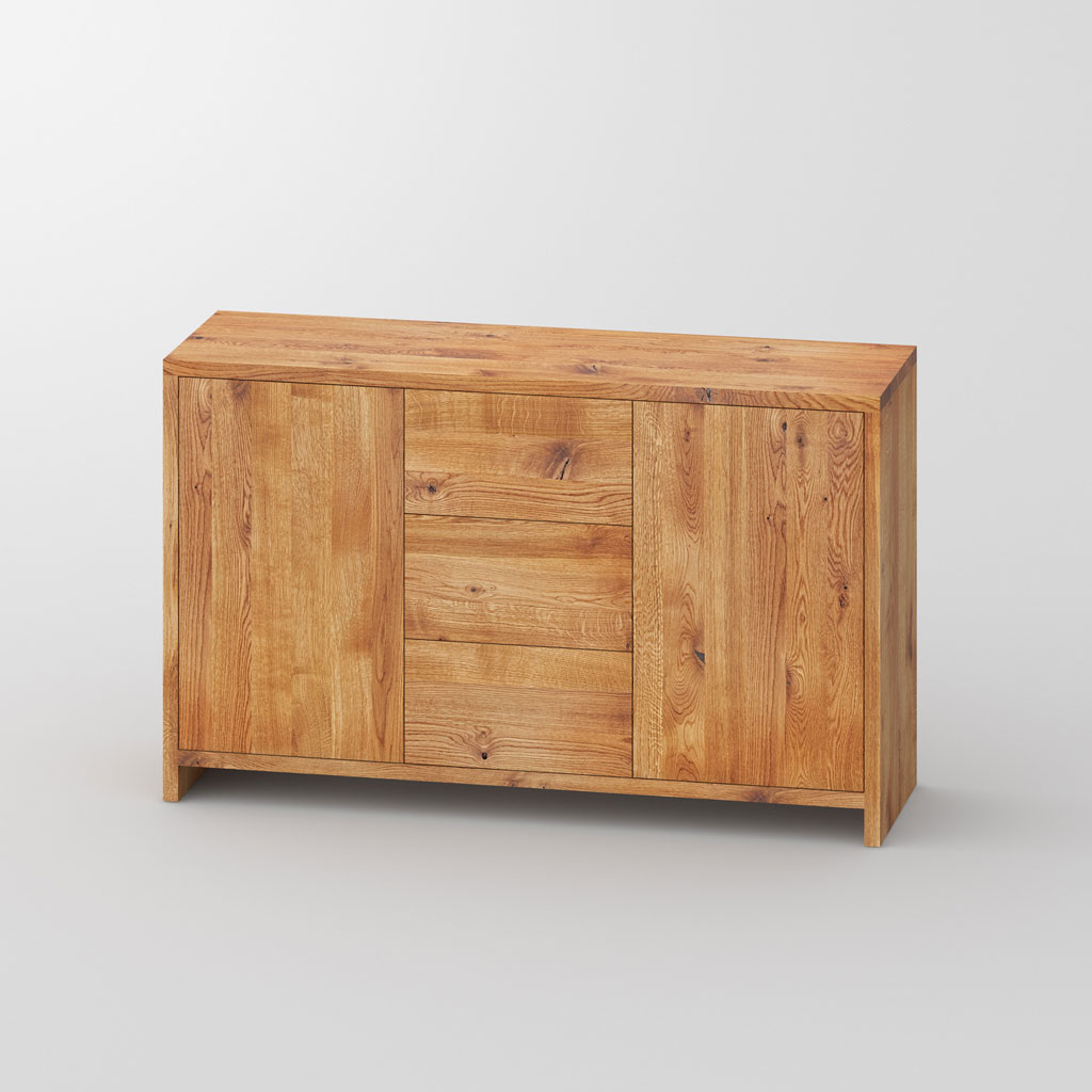 vitamin design - Mena - grifflose Kommode/Sideboard aus Massivholz von vitamin design