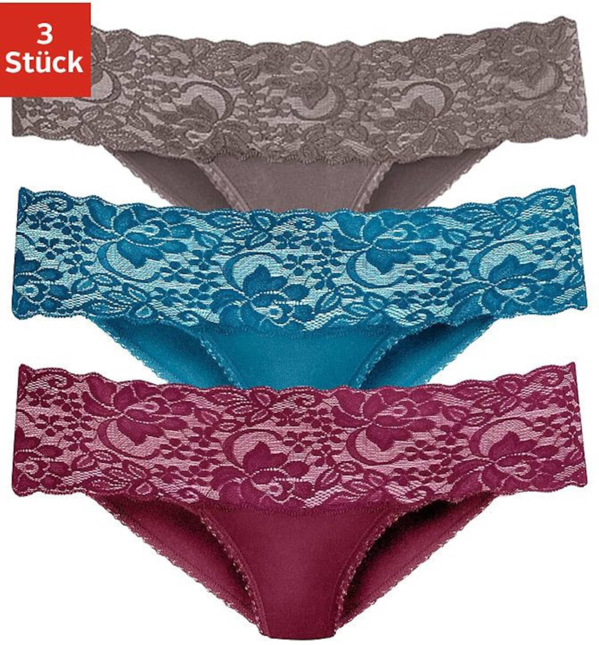 Brasilslip in petrol, taupe, bordeaux von Vivance von Vivance