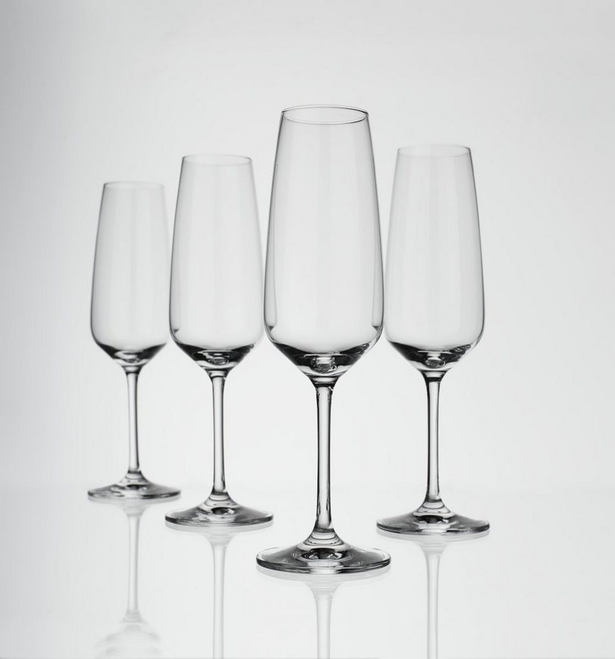 vivo Villeroy & Boch Group Sektglas Voice Basic Glas Sektglas 4er Set, Kristallglas von vivo Villeroy & Boch Group