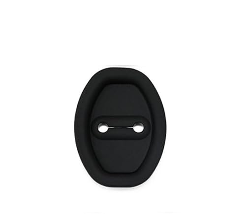 vmwia 4 StüCk AutotüRschloss Abdeckung Für Volvo V60 1. Gen 2011-2018,Wasserdicht Anti-Rost Auto TüRschloss Selbstklebender Innenraum Schutz ZubehöR.,A/Silicone Black von vmwia