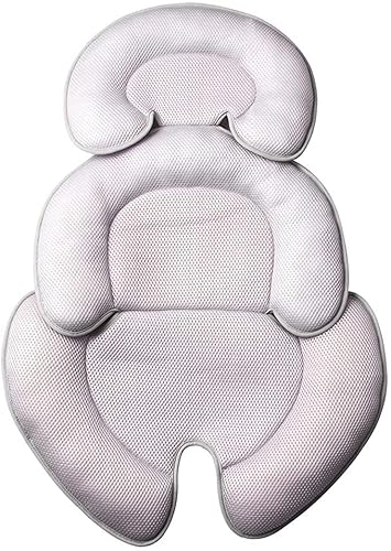 vocheer Säugling Autositz Unterstützung Kissen Baby Kinderwagen Kissen für Neugeborene 0-12 Monate (grau) von vocheer