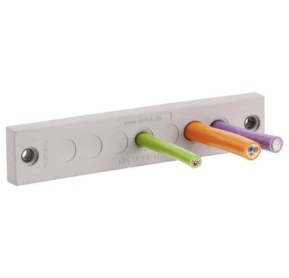 Icotek Kabeldurchfuhr Icotek KEL-DPZ-E 112/21 Kabeldurchführungsplatte Klemm-Ø (max) 6.5, KEL-DPZ-E 112/21 von Icotek