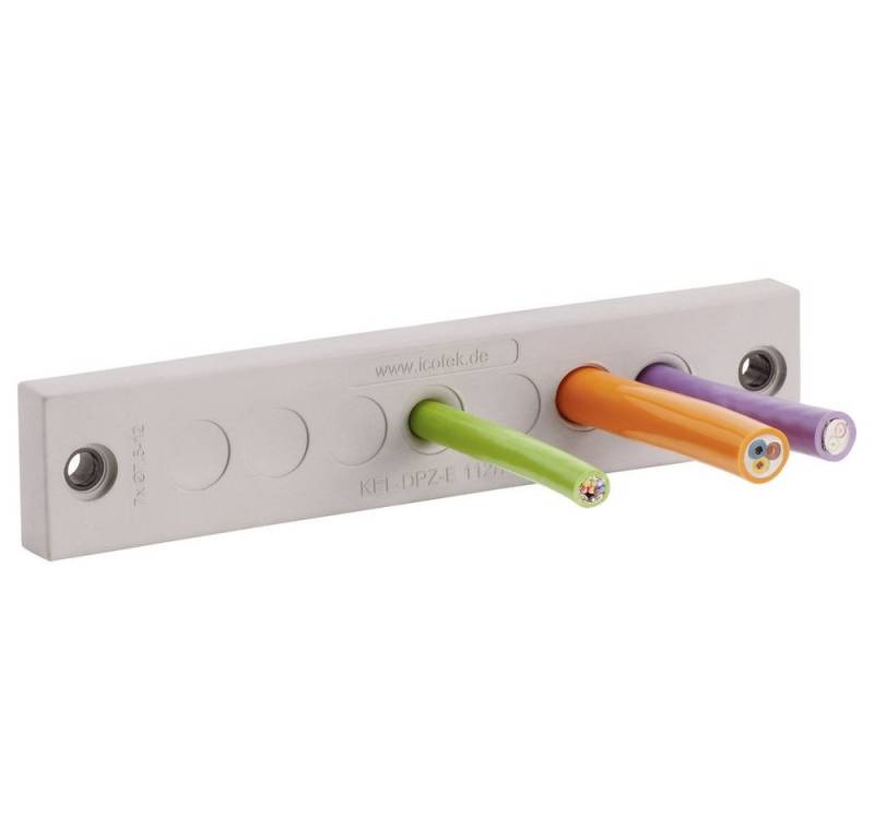 Icotek Kabeldurchfuhr Icotek KEL-DPZ-E 112/21 Kabeldurchführungsplatte Klemm-Ø (max) 6.5, KEL-DPZ-E 112/21 von Icotek
