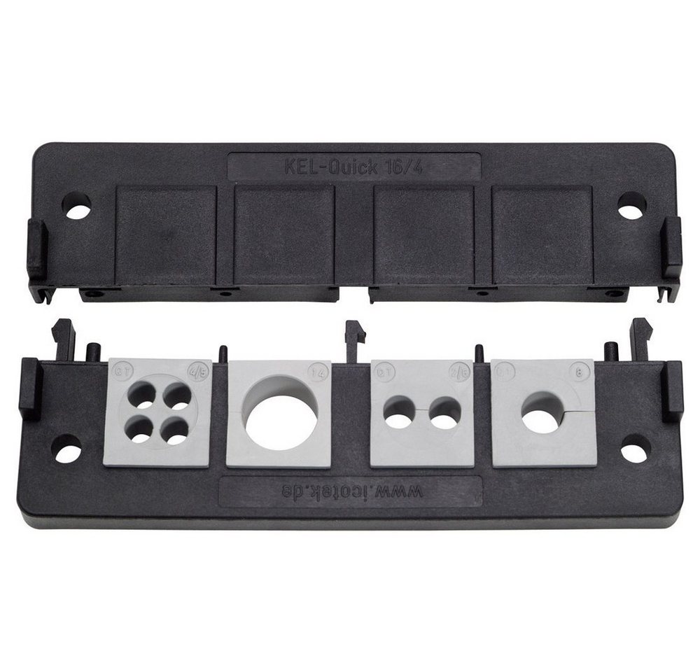 Icotek Kabeldurchfuhr Icotek KEL-Quick 16/8 Kabeleinführungsleiste Polyamid Schwarz 1 St, KEL-Quick 16/8 Icotek Kabeldurchfuhr Icotek KEL-Quick 16/8 Kabeleinführungsleiste Polyamid Schwarz 1 St, KEL-Quick 16/8 von Icotek