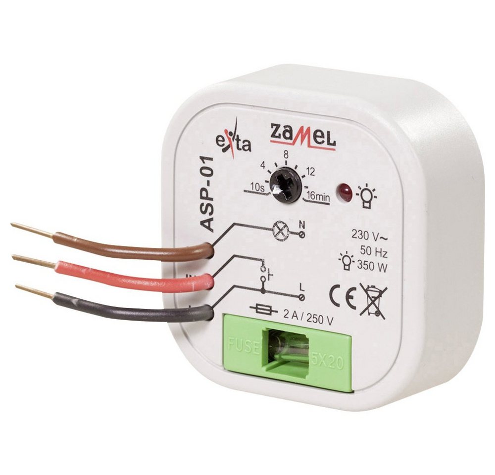 Zamel Lichtschalter Zamel ASP-01 Treppenlichtzeitschalter Einbau 230 V Zamel Lichtschalter Zamel ASP-01 Treppenlichtzeitschalter Einbau 230 V von Zamel