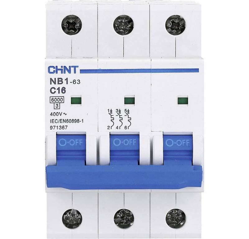 CHINT Schalter Chint 179866 NB1L Leitungsschutzschalter 3polig 10 A von CHINT